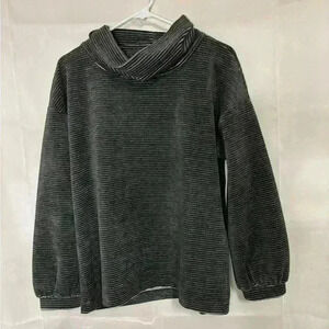 NWT, womens size medium Talbots cowl neck velour pullover sweater, #C570